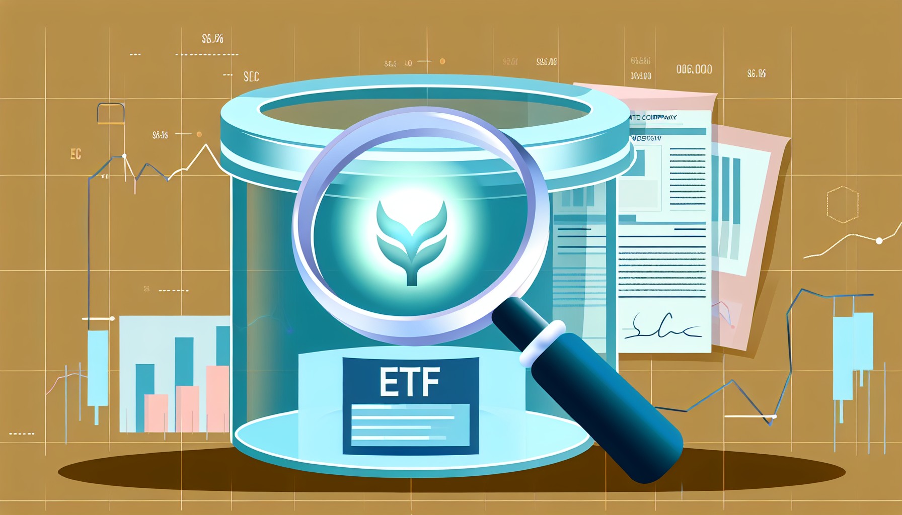 A scale balancing a glowing AI chip against a stack of dollar bills, representing the risk-reward calculation of investing in OpenAI through ARK ETFs